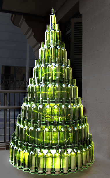 reciclar botellas navidad adorno arbol pino reciclaje Mancomunidad de la Comarca de Pamplona
